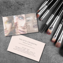 Zwarte Script Foto Blush Roze Make-up Bedrijf