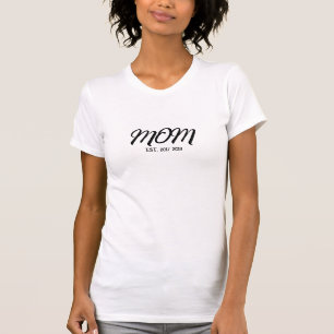 Zwarte Script Gevestigde Moeder T-shirt