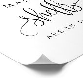 Zwarte Script Hoeveel Schelpen Zie Jij Spel Poster (Hoek)