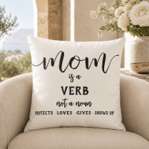 Zwarte Script Moeder is een Werkwoord Moederschap 