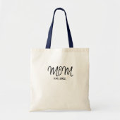 Zwarte Script Oprichting Moeder Boodschappentas Tote Bag (Voorkant)