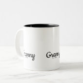 Zwarte Script Oprichtingsoma Tweekleurige Koffiemok (Voorkant links)
