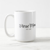 Zwarte Script Paarden Moeder Gevestigd  Koffiemok (Links)