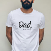 Zwarte Script Papa Opgericht T-Shirt