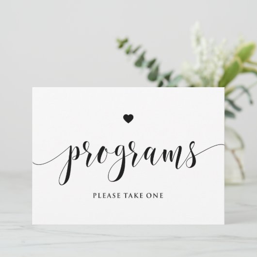 Zwarte Script-programma's Neem één teken (Staand voorkant)