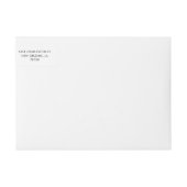 Zwarte Script Trouw Retouradres (Voorkant)