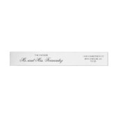 Zwarte Script Trouw Retouradres (Individueel)