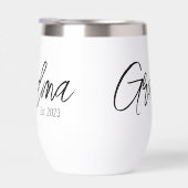 Zwarte Script Typografie Oma Opgericht Jaar (Rechts)