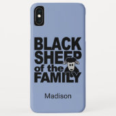 Zwarte Sheep, aangepaste naam en telefoonbehuizing Case-Mate iPhone Case (Achterkant)