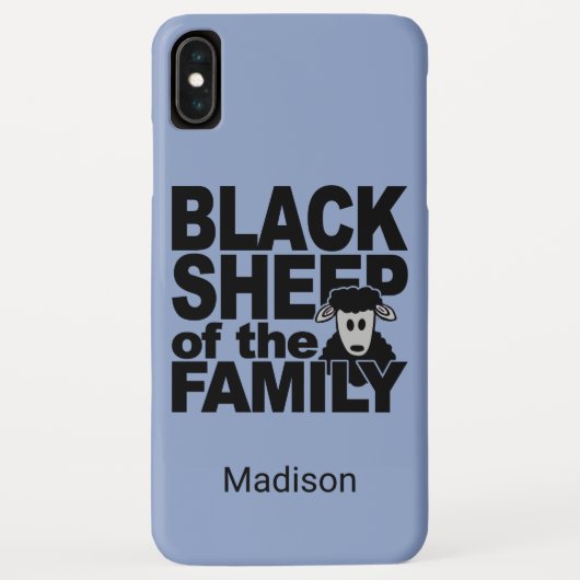 Zwarte Sheep, aangepaste naam en telefoonbehuizing Case-Mate iPhone Case (Achterkant)