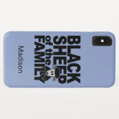 Zwarte Sheep, aangepaste naam en telefoonbehuizing Case-Mate iPhone Case (Achterkant (horizontaal))