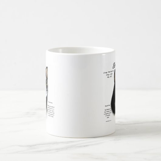 Zwarte Shiba Inu Geschiedenis Koffiemok (Center)