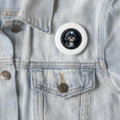 zwarte shih tzu ronde button 5,7 cm (In situ)