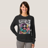 Zwarte shirt met lange mouwen (Voorkant volledig)