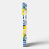 Zwarte Siciliaanse Tegels Citrus Lemons Case-Mate iPhone Case (Achterkant / Links)