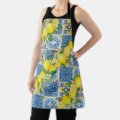 Zwarte Siciliaanse Tegels Citrus Lemons Schort (Insitu)