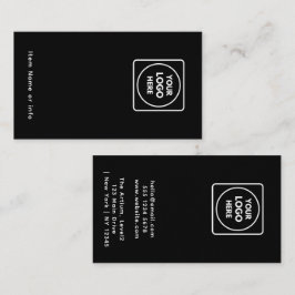 Zwarte Sieraden Oorbel Display Kaart | Aangepaste Visitekaartje