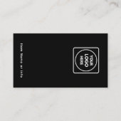 Zwarte Sieraden Oorbel Display Kaart | Aangepaste  Visitekaartje (Voorkant)