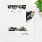 Zwarte sieraden voor ontwerpen visitekaartje (Bureau)