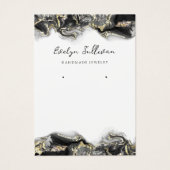 Zwarte sieraden voor ontwerpen visitekaartje (Voorkant)