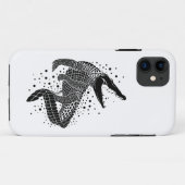 Zwarte silhouet van een krokodil Case-Mate iPhone case (Achterkant (horizontaal))