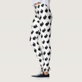 Zwarte Silhouette Bunny Rabbit Leggings (Links)