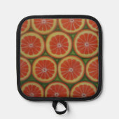 Zwarte siliconen hittebescherming, alleen pothoude pannenlap (Voorkant)