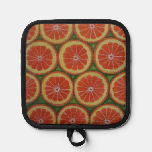 Zwarte siliconen hittebescherming, alleen pothoude pannenlap (Voorkant)