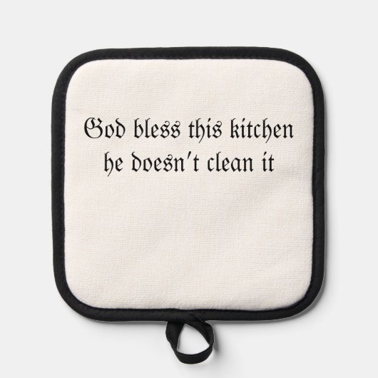 Zwarte siliconen hittebescherming, Pot Houder (Voorkant)