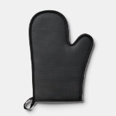 Zwarte Siliconen Oven Mitt met Custom Logo & Naam Ovenwant (Achterkant)