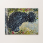 Zwarte Silkie Chicken Painting Legpuzzel (Horizontaal)
