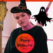 Zwarte Sinaasappel Dark Typography Volle Maan Hall T-shirt