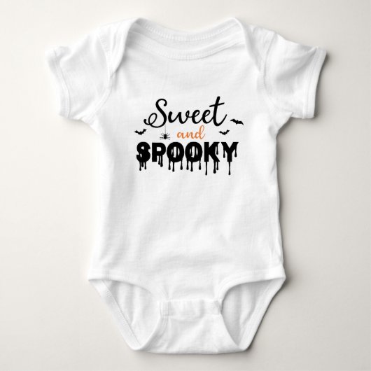 Zwarte Sinterklaas Vleermuis Oranje Typography Romper (Voorkant)