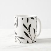 Zwarte sjabloon koffie mok ontwerp (Voorkant rechts)