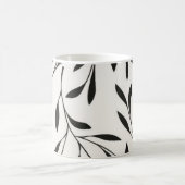 Zwarte sjabloon koffie mok ontwerp (Center)