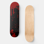 Zwarte-skateboard van Bloody Skateboard (Voorkant)