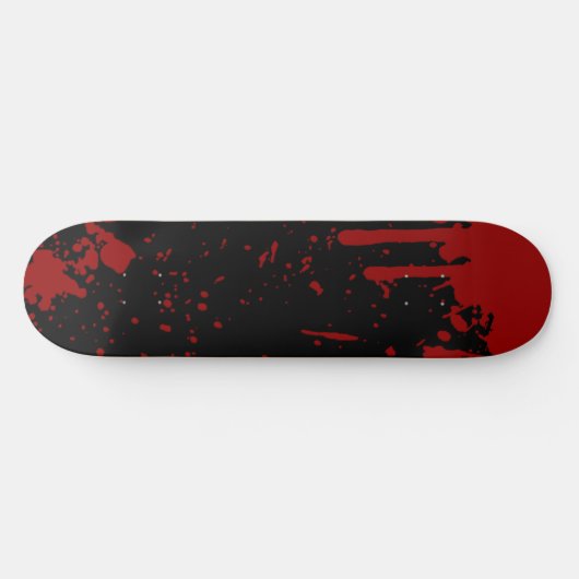 Zwarte-skateboard van Bloody Skateboard (Horizontaal)
