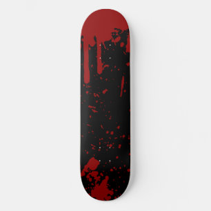 Zwarte-skateboard van Bloody Skateboard