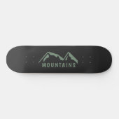 Zwarte skateboard van de Groene bergen (Horizontaal)