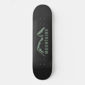Zwarte skateboard van de Groene bergen (Voorkant)