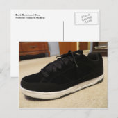 Zwarte Skateboardschoen Briefkaart (Voorkant / Achterkant)