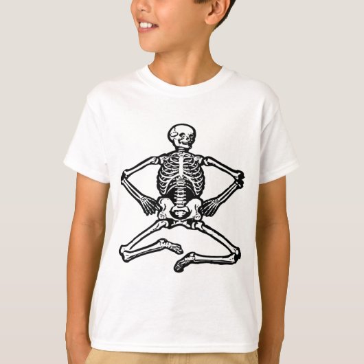 Zwarte Skeleton T-shirt (Voorkant)