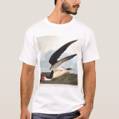 Zwarte Skimmer of Shearwater T-shirt (Voorkant)