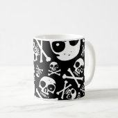 Zwarte Skulls Koffiemok (Voorkant rechts)
