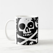 Zwarte Skulls Koffiemok (Links)