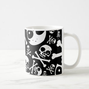 Zwarte Skulls Koffiemok