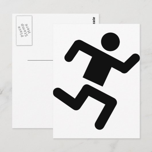 zwarte slager briefkaart (Voorkant / Achterkant)