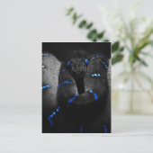 zwarte slang briefkaart (Staand voorkant)