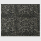 Zwarte slang cadeaupapier (Vlak)