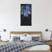 Zwarte Slang Canvas Afdruk (Insitu (Slaapkamer))